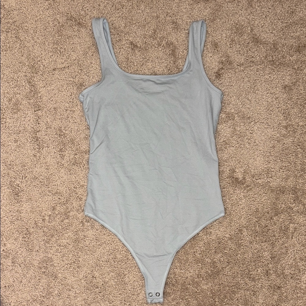 Abercrombie & Fitch Light Blue Thong Bodysuit Blue Size Medium